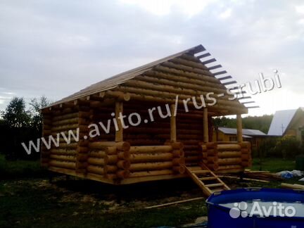 Сруб бани/дома 6х6