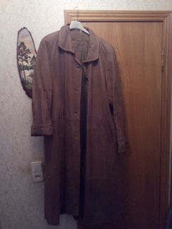 Пальто из натуральной кожи