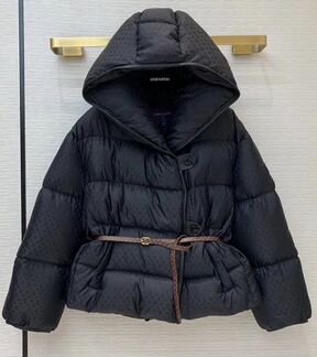 Пуховик LV с жаккардовым узором Monogram