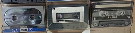 Винтажные кассеты maxell: cdsii, UDI 90, UR 46