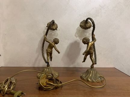Светильники путти старинные