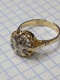 Золотое кольцо СССР 750 пробы