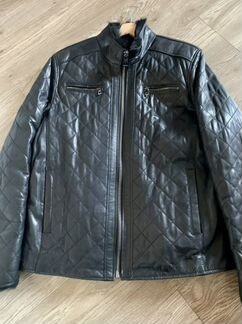 Куртка кожаная мужская зимняя 52-54