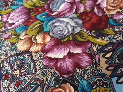 Платок павлопосадский 148 на 148 см