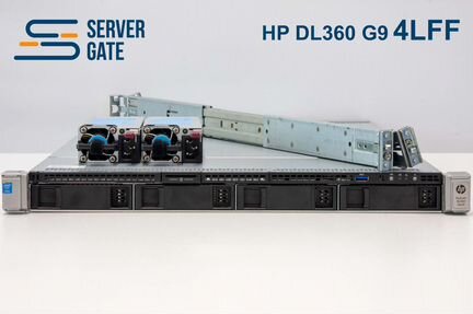 Сервер HP DL360 G9 4LFF 2x E5-2620v4 128 GB