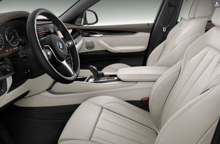 BMW X6 F16 Салон Индивидуал Белый Дым