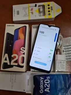 Samsung Galaxy A20S 32Gb Ростест Комплект+Чехол