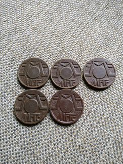 Жетоны метро, телефонные, фишка