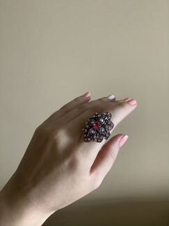 Кольца со стразами безразмерные