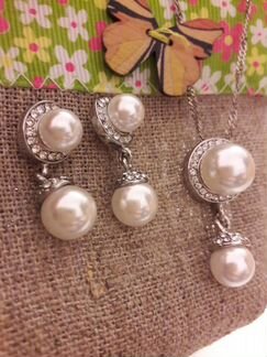 Комплект серьги и кулон