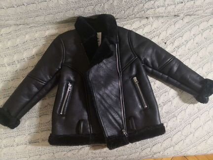 Дубленка авиатор zara