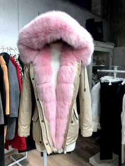 Парка женская с натуральным мехом новая