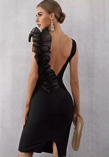 Элегантное черное платье