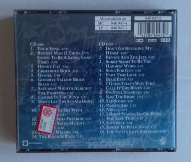 Элтон джон 2 CD набор phonogram португалия 1990