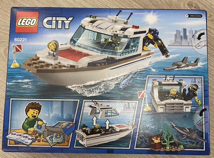 Lego City 60221 яхта для дайвинга