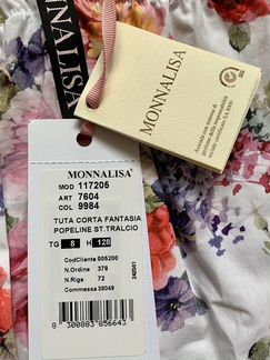 Monnalisa румпер 8/128 новый оригинал