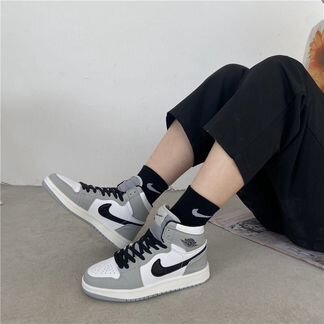 Кроссовки Nike Air Jordan 1 Mid Grey (36-40)