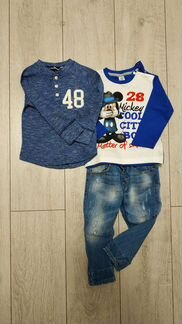 Джинсы Zara+два лонгслива
