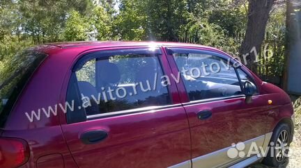 Дефлекторы окон (ветровики) на Daewoo Matiz