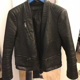 Кожаная куртка Zara