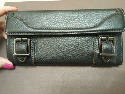 Кожаный кошелек tommy hilfiger унисекс