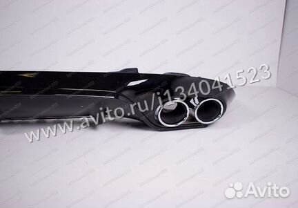 Mercedes E-class C238 диффузор с насадками 53 AMG