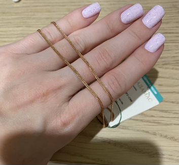 Новая позолоченная серебряная цепочка Адамас