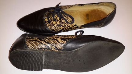 Туфли, полуботинки нат. Комбинированная кожа 37 р