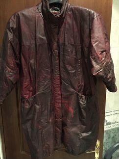 Плащ и пиджак кожаный, новый, Италия